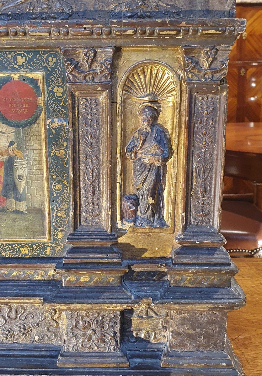 Rare Coffre Epoque XVIIème Siècle-photo-4