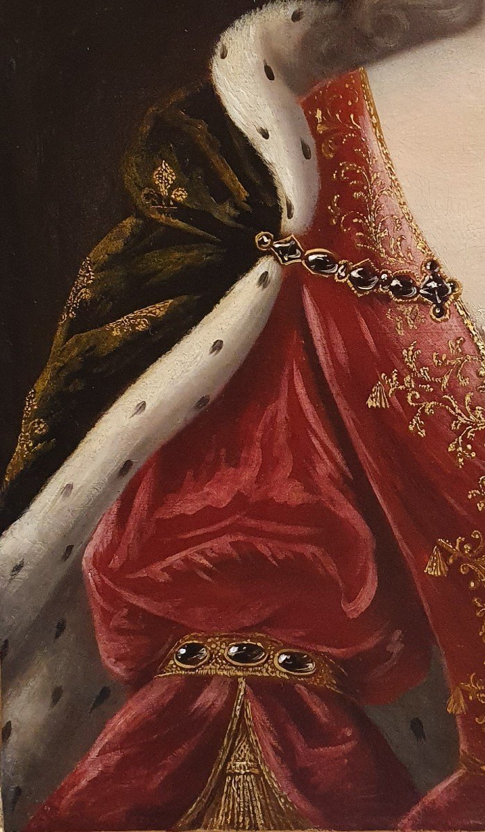 Portrait Présumé De Marie-anne De Bourbon Epoque XVIIème Siècle-photo-3