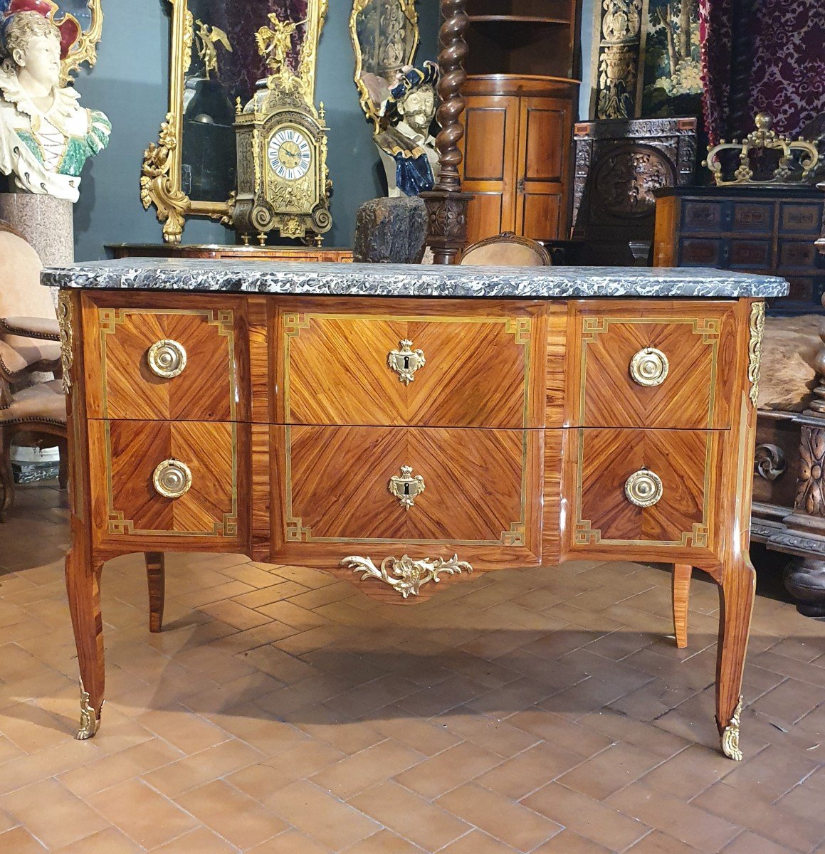 Chest Of Drawers Called "sauteuse" Transition Period