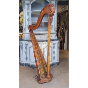 Harpe Signée Holzmann Epoque Louis XVI