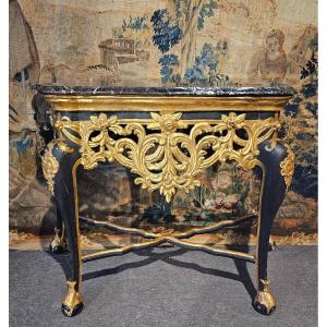 18th Century Lacquered Wood Console