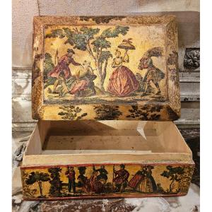 Large Box In Carta Pasta Louis XV Period