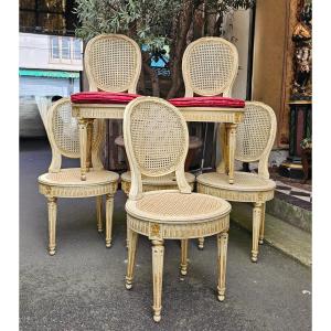 Suite Of Six Louis XVI Style Chairs