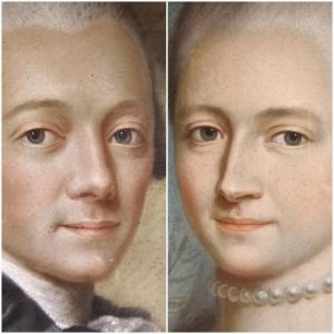 Beautiful Pair Of Pastels Louis XVI Period