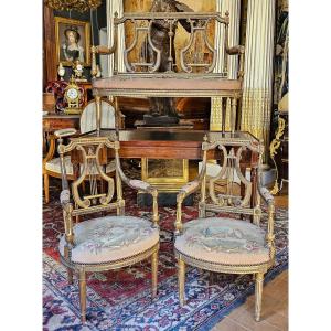 Mobilier De Salon d'Enfant De Style Louis XVI