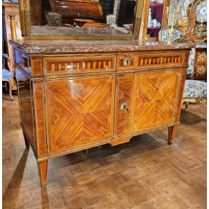Louis XVI Period Chest Of Drawers With Doors