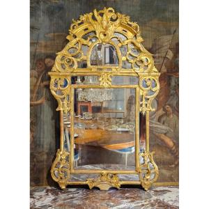 Louis XV Period Pediment Mirror