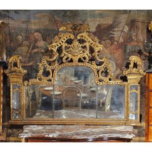 Miroir à Parecloses Epoque Régence