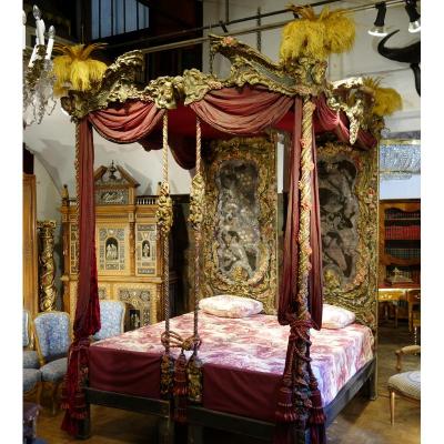 Four Poster Bed XIX Siecle Epoque