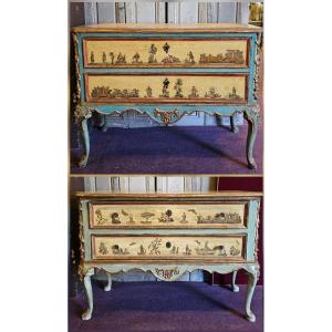 Deux Commodes Pouvant Former Pendant XIXème Siècle