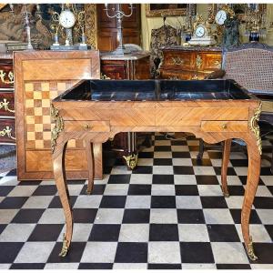 Table à Jeux dite Tric Trac Epoque Louis XVI