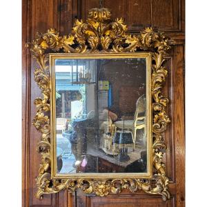 Miroir en Bois Doré du 18ème Siècle