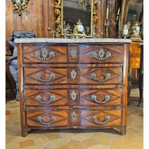 Louis XIV-era Crossbow-shaped Chest Of Drawers