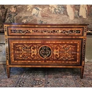 Louis XVI-era Marquetry Chest Of Drawers
