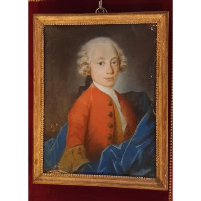 Pastel d'Enfant Epoque Louis XV