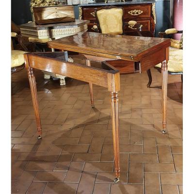 Table à Jeux à Système Epoque Louis XVI