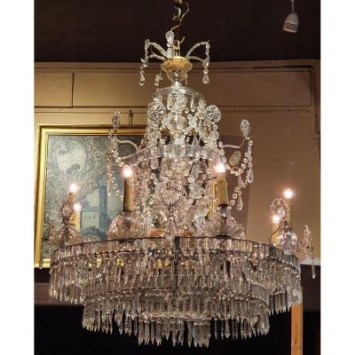 Lustre à Huit Bras De Lumières XIXème Siècle