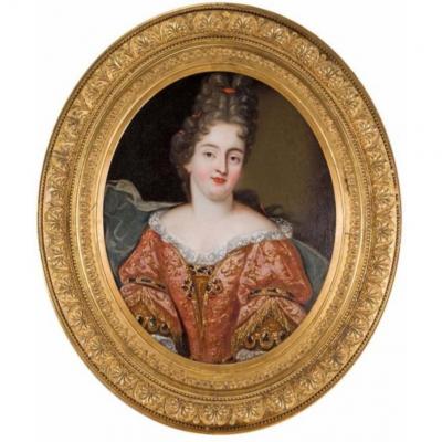 Portrait De Marie Anne De Bourbon Epoque Louis XIV