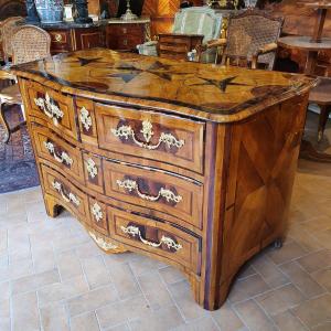 Louis XV Period Curved Commode