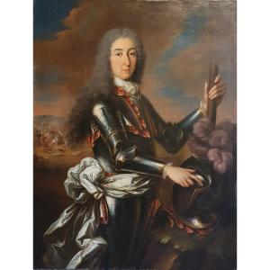 Portrait. d'Homme En Armure Epoque Louis XIV