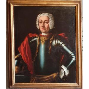 Presumed Potrait Of Prince Eugene Of Savoy XVIIIth Century