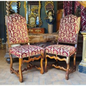 Paire De Chaises De Style Louis XIV