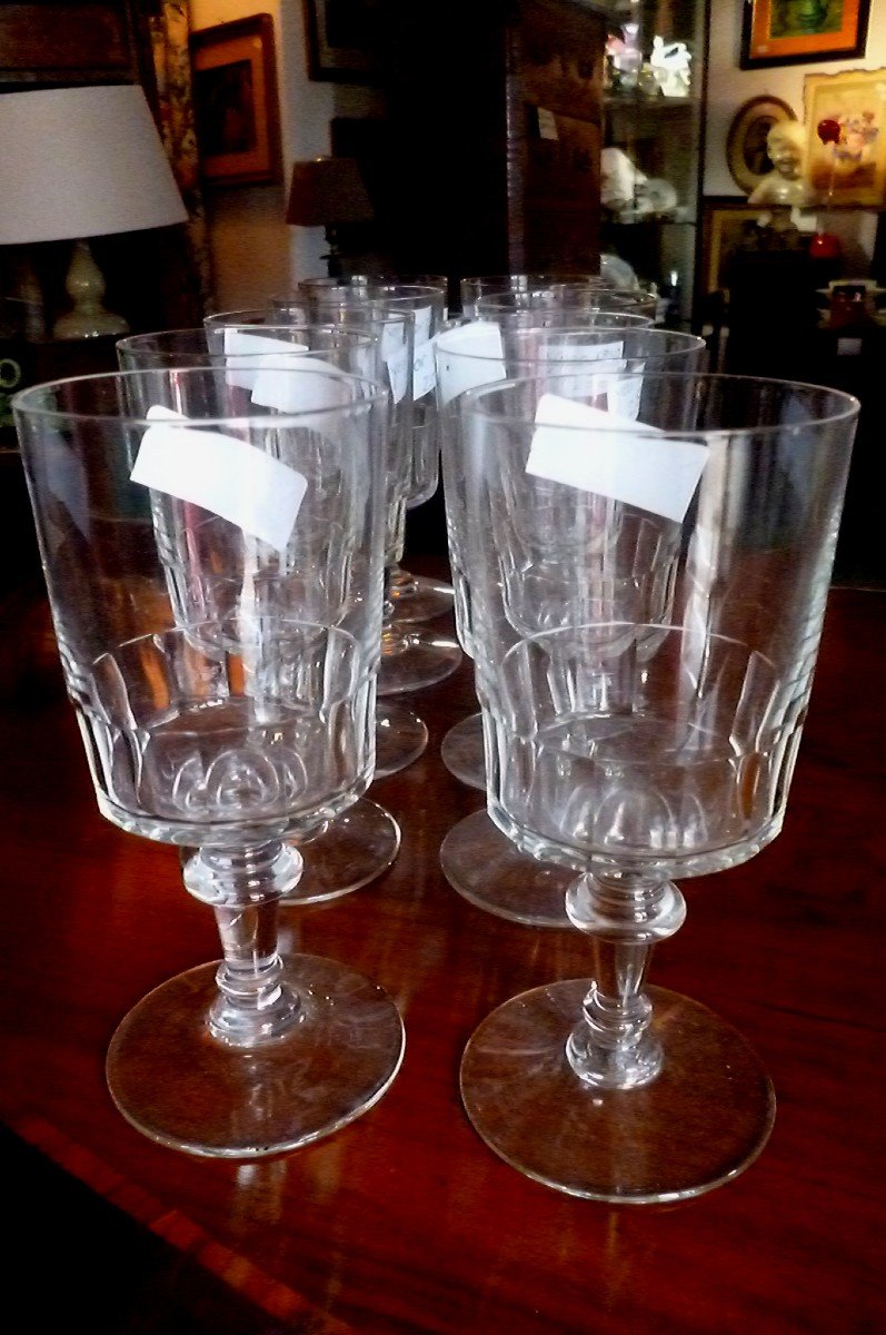 10 Glasses End XIX E Century