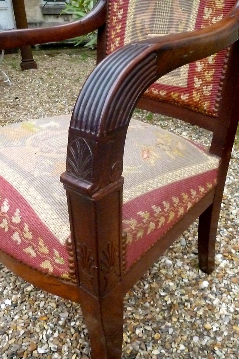 Pair Of Empire Period Armchairs-photo-3