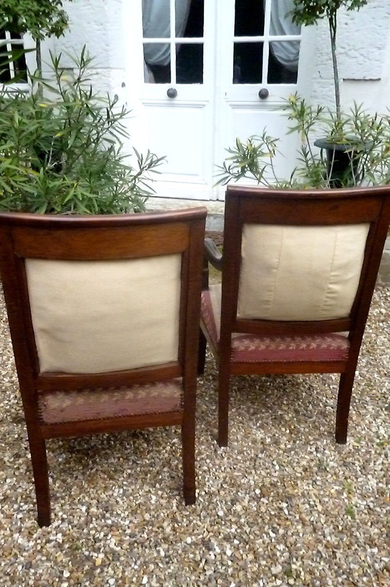 Pair Of Empire Period Armchairs-photo-6