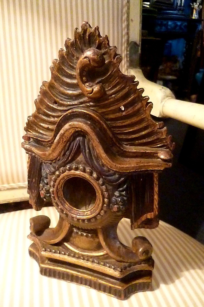 Watch Holder Epoque XVIII E Golden Wood-photo-3