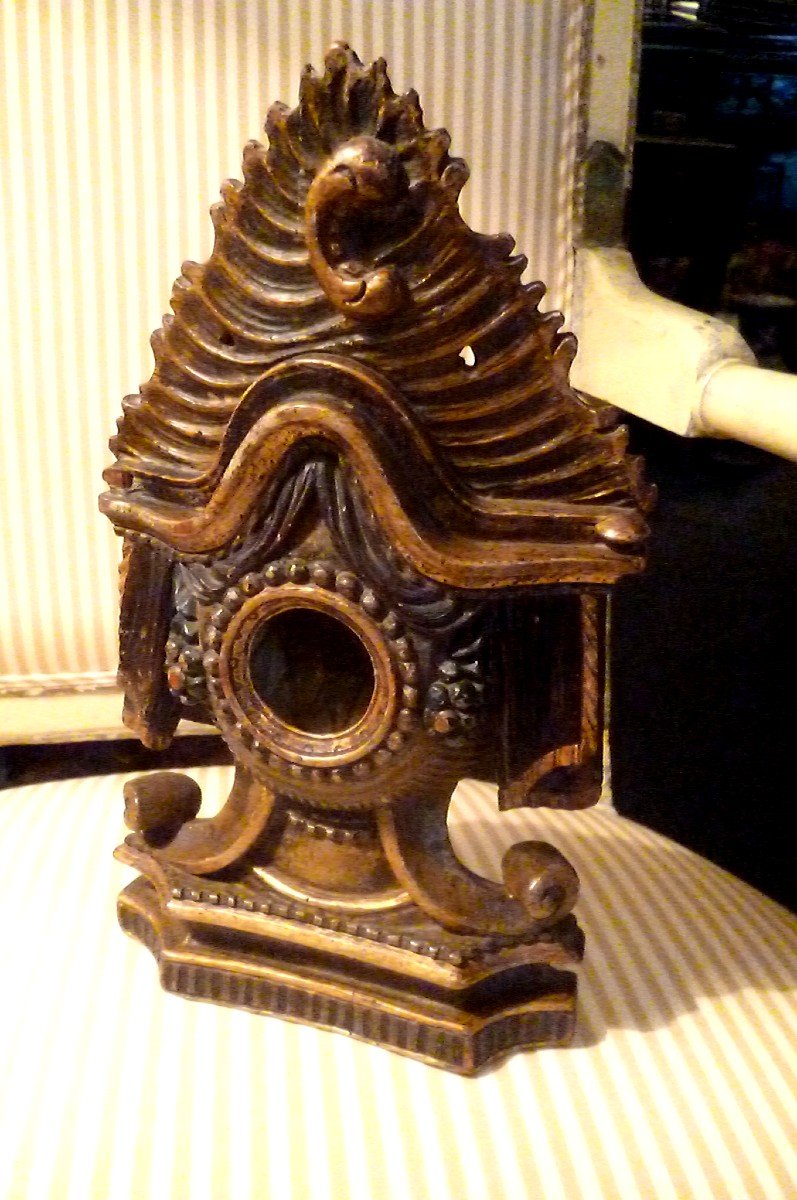 Watch Holder Epoque XVIII E Golden Wood-photo-8