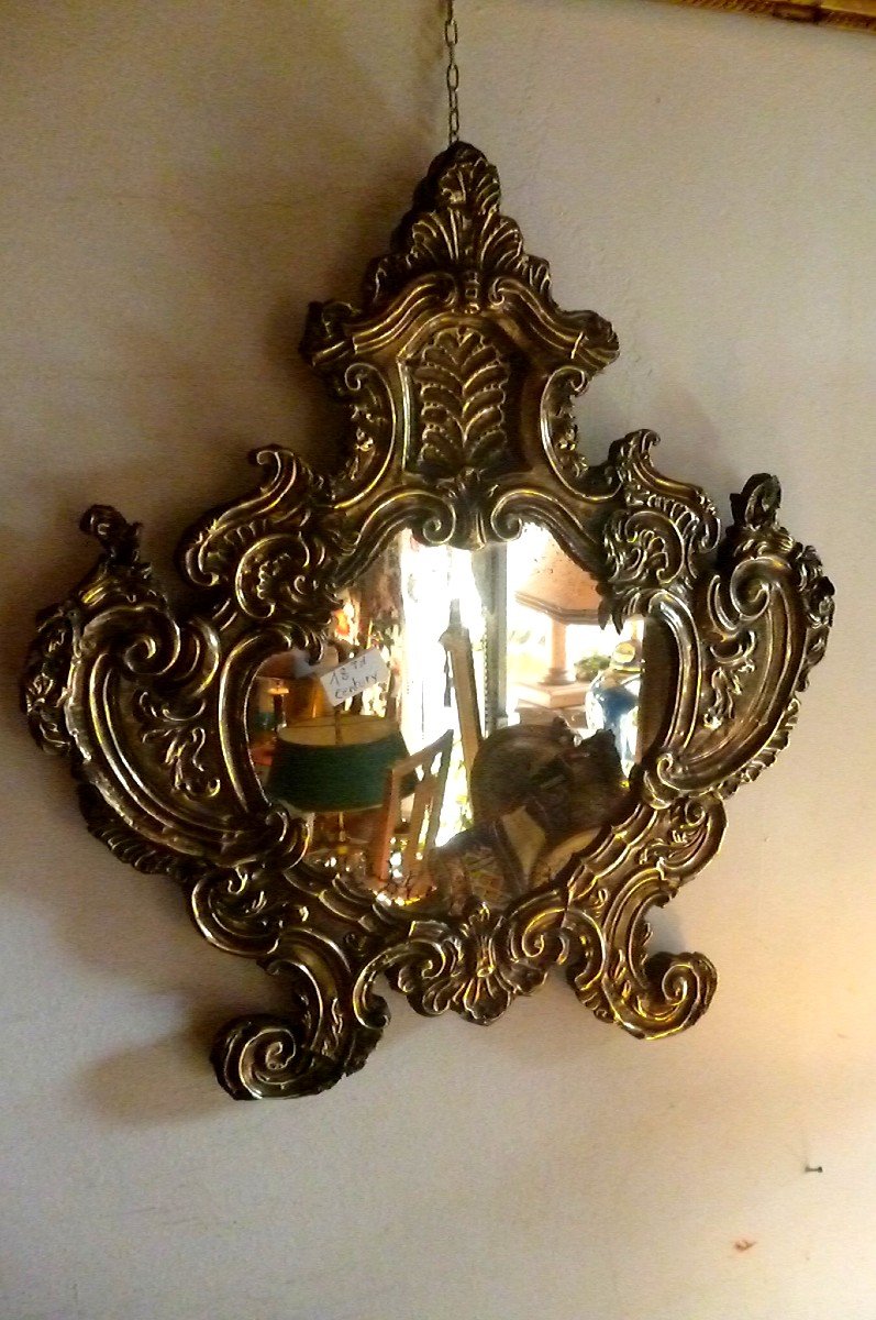 Large Baroque Mirror 18th Century-photo-3