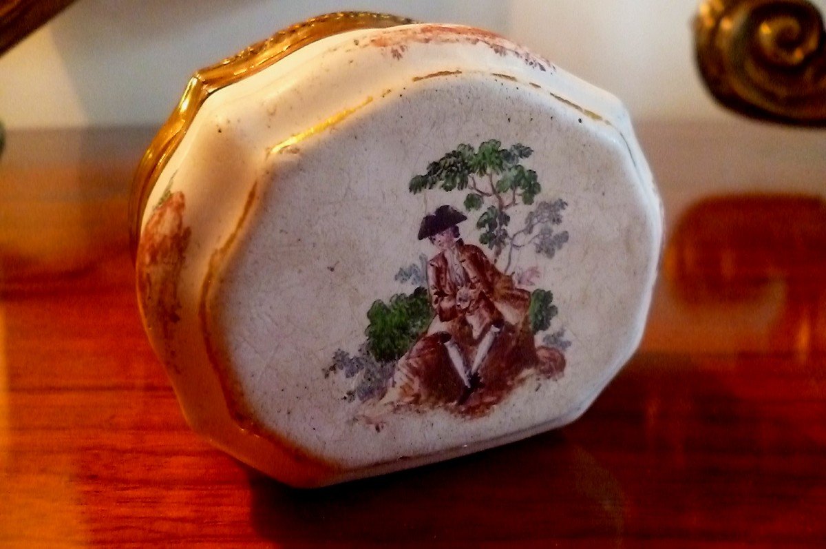 Enamel Box Louis XV Period With Provenance-photo-2