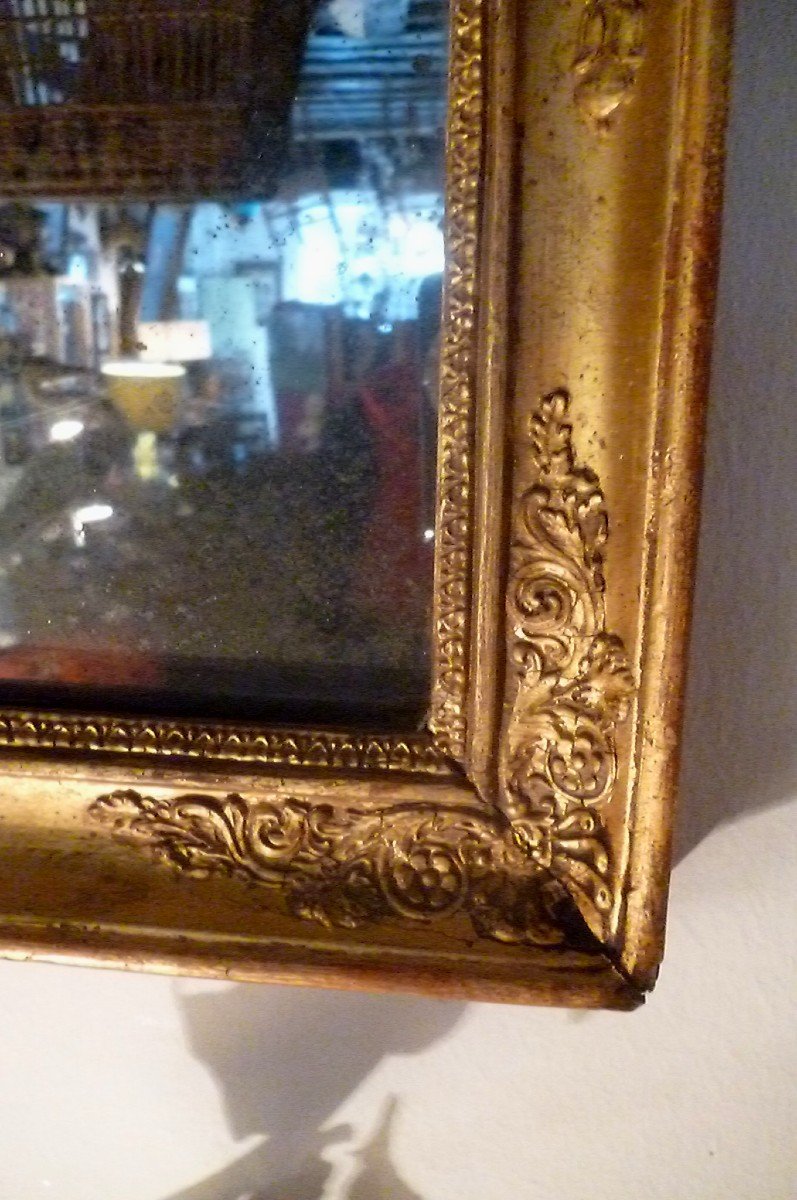 Golden Wood Mirror End XVIII E-photo-2