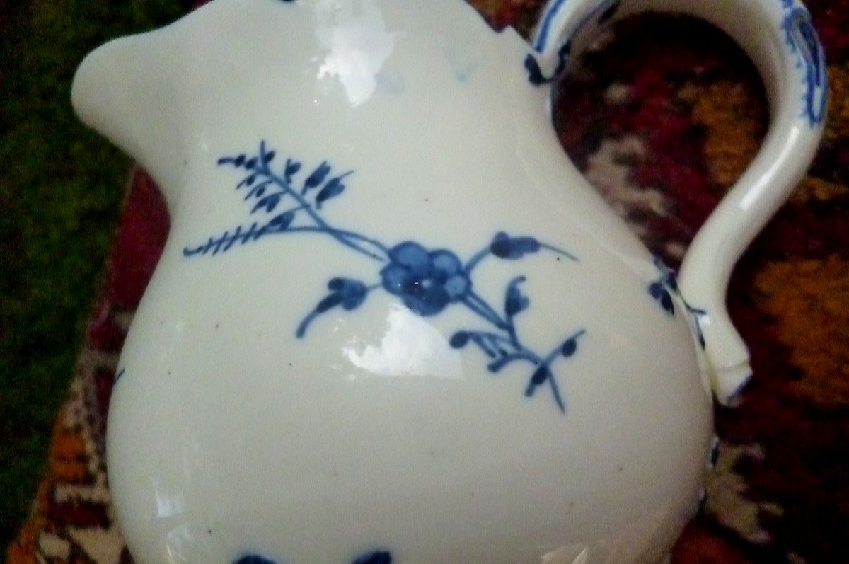 Pot A Lait Porcelaine Tende De Chantilly époque XVIII E -photo-4