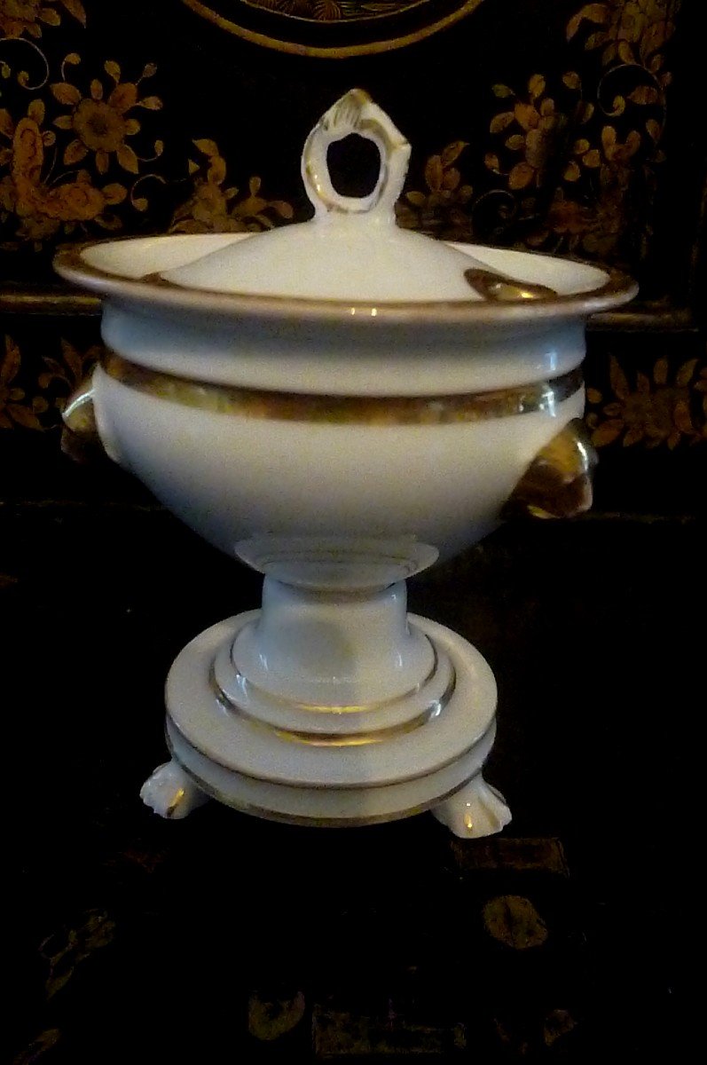 Paris Porcelain Dinette Jam Maker 19th Century-photo-1