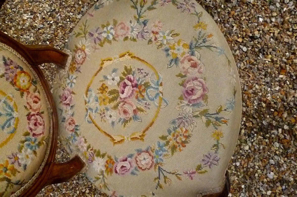 Pair Of Louis XVI Period Armchairs-photo-1