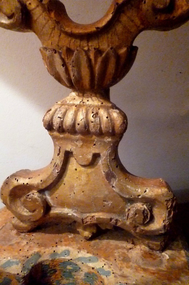 Golden Wood Reliquary Period 18th Century-photo-2