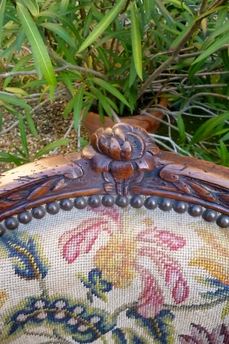 Paire  De  Fauteuils  d'époque  Louis  XV-photo-5