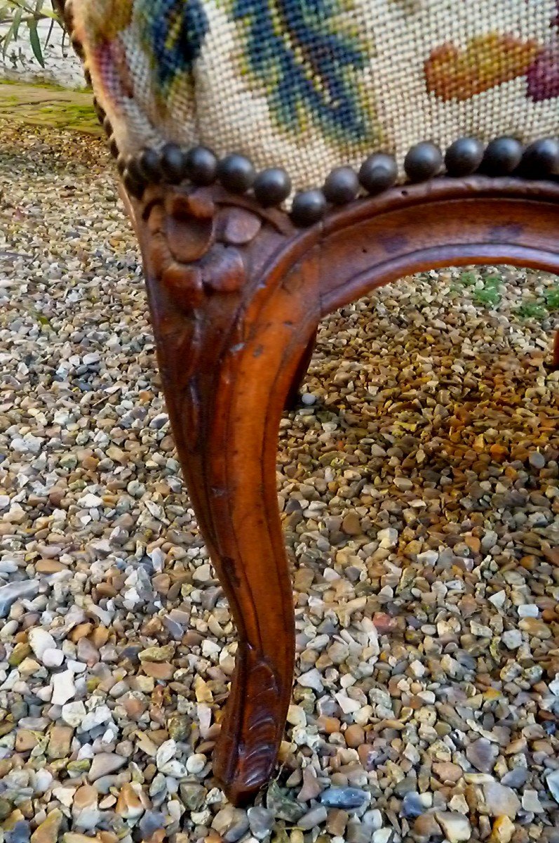 Paire  De  Fauteuils  d'époque  Louis  XV-photo-7