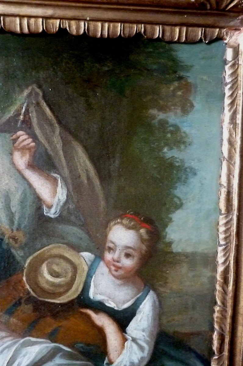 Galante Scene Louis XV Period-photo-3