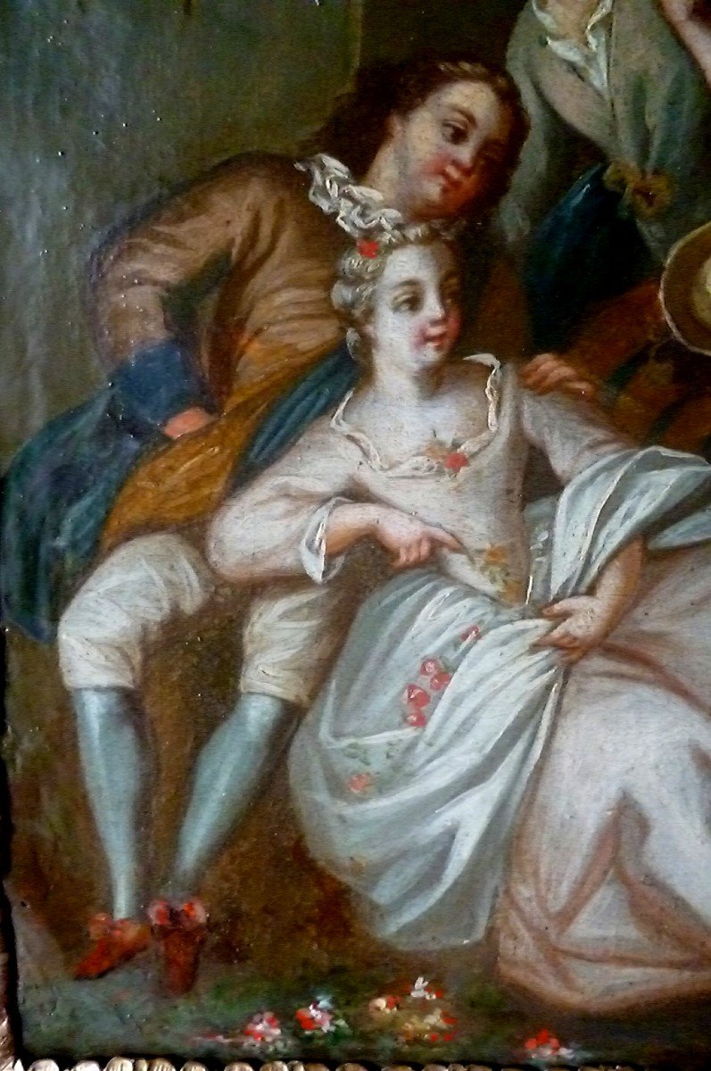Galante Scene Louis XV Period-photo-4