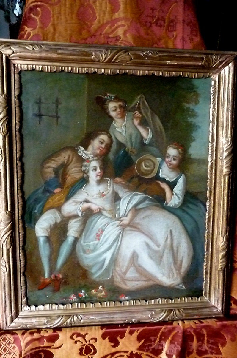 Galante Scene Louis XV Period