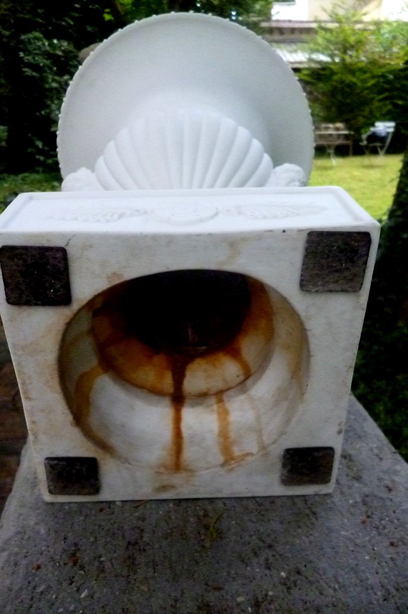 Large Medici Vase In Biscuit Empire Period-photo-4