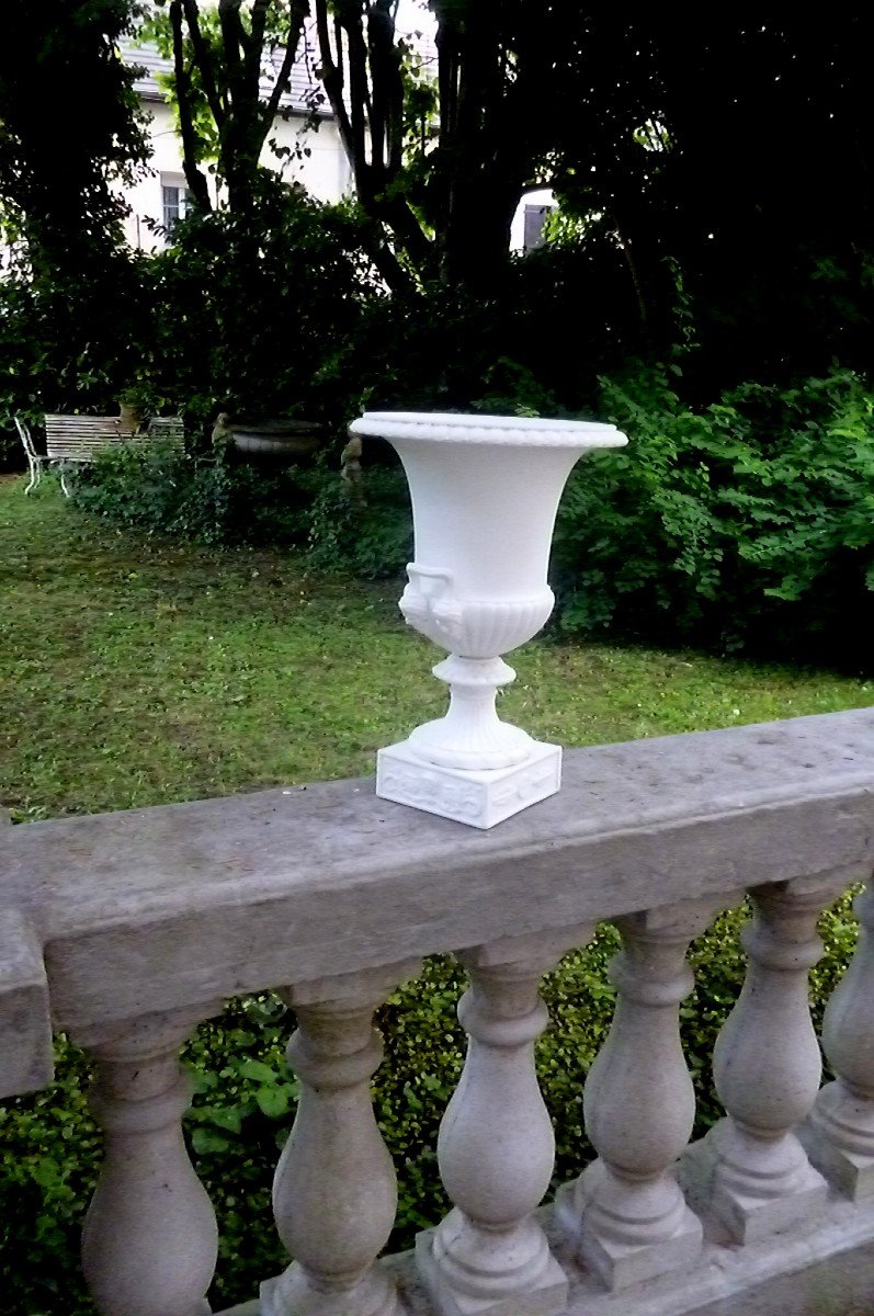 Large Medici Vase In Biscuit Empire Period-photo-6