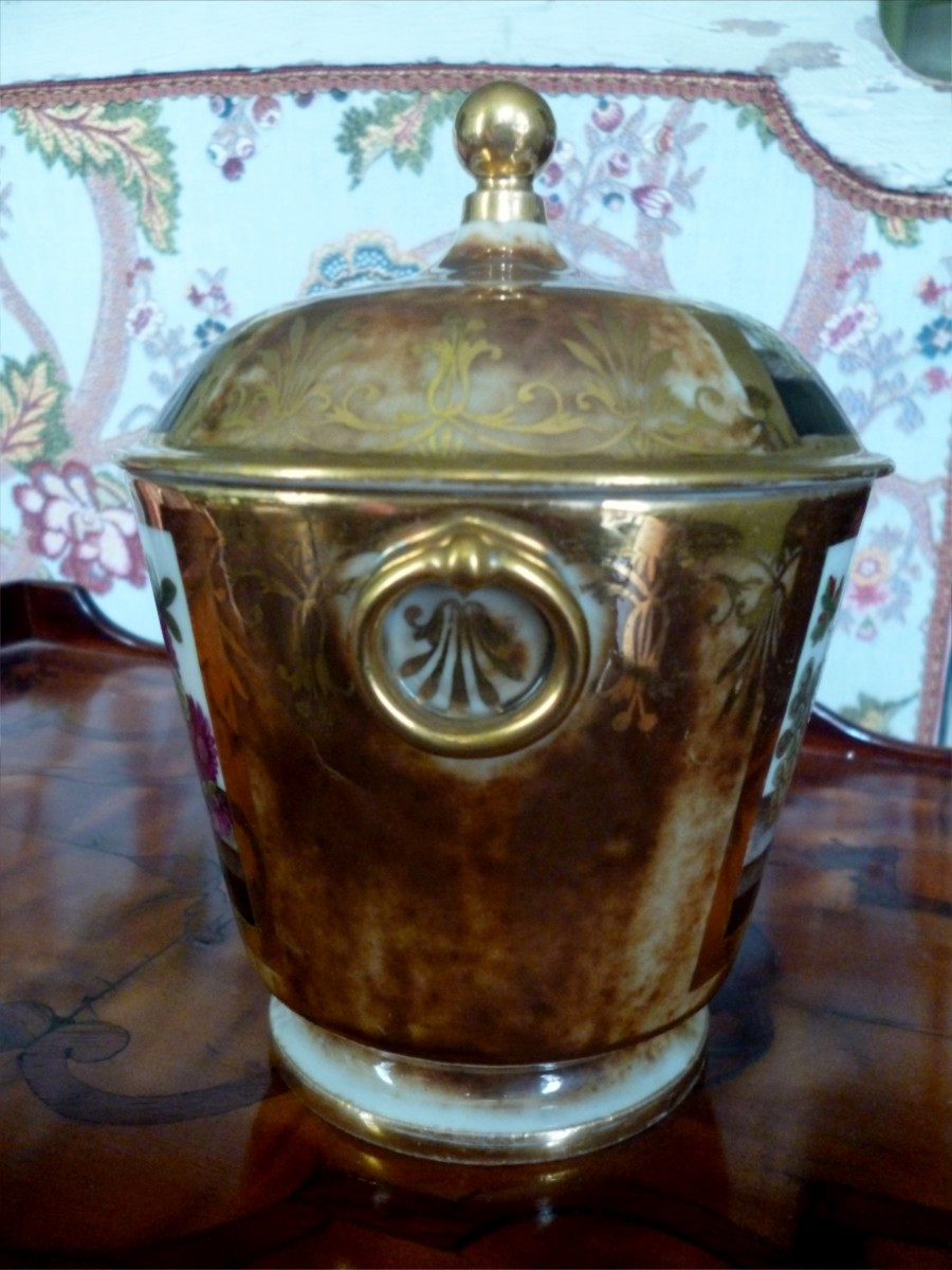 Sugar Bowl, Late 18th Century, Paris Porcelain -photo-3
