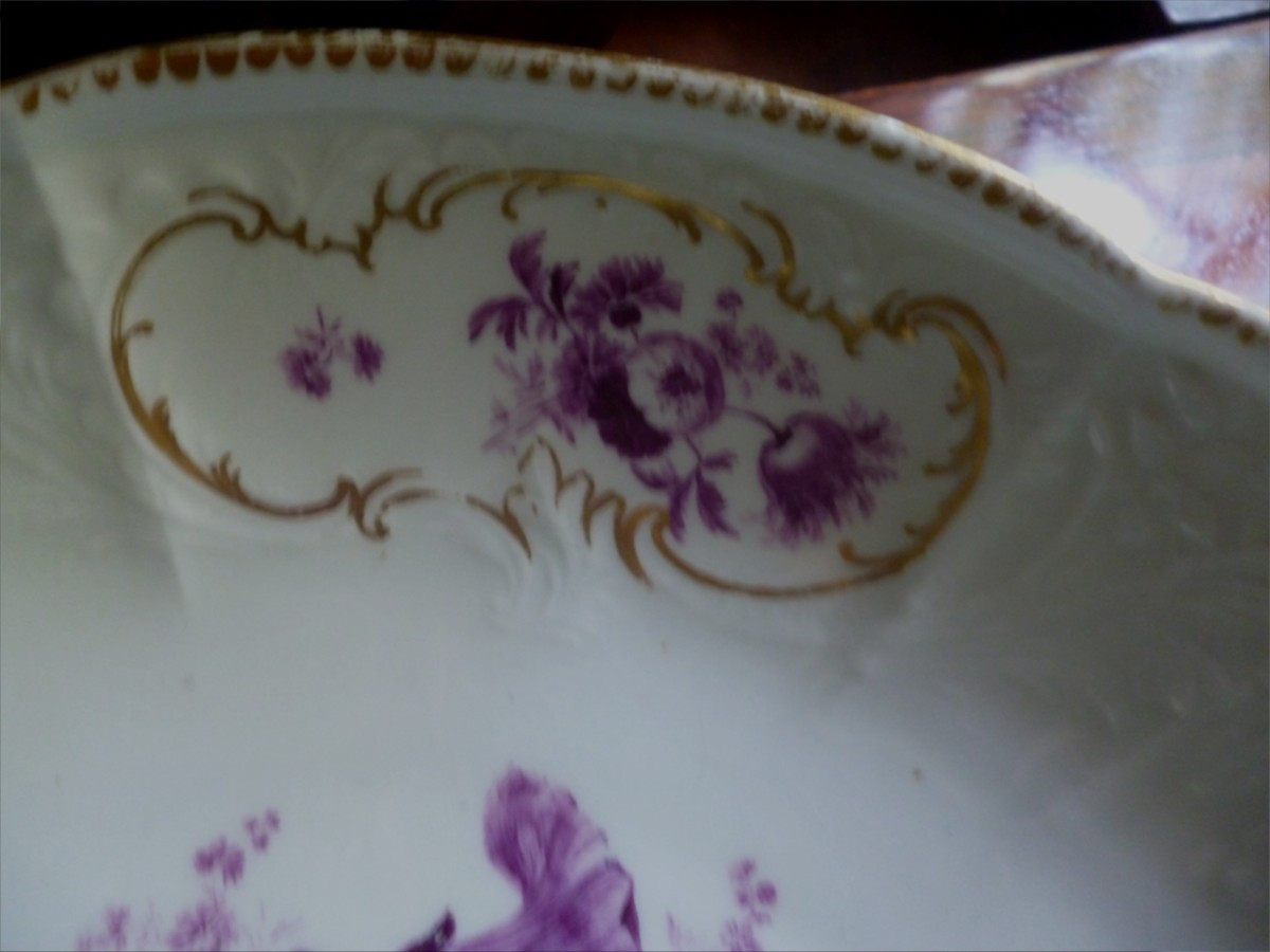 Plat  creux   MEISSEN  époque  1740-photo-1