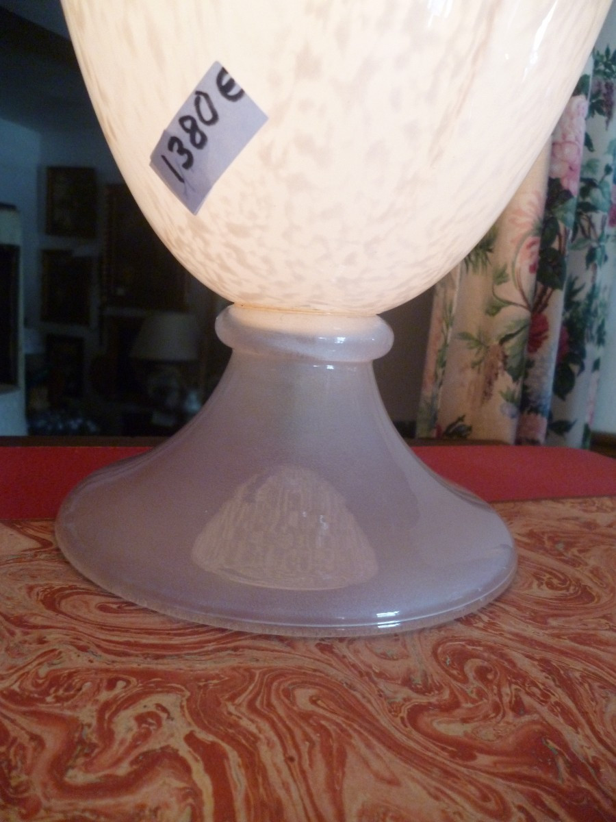 Large Murano Illuminated Lamp Base, 1960s-photo-1