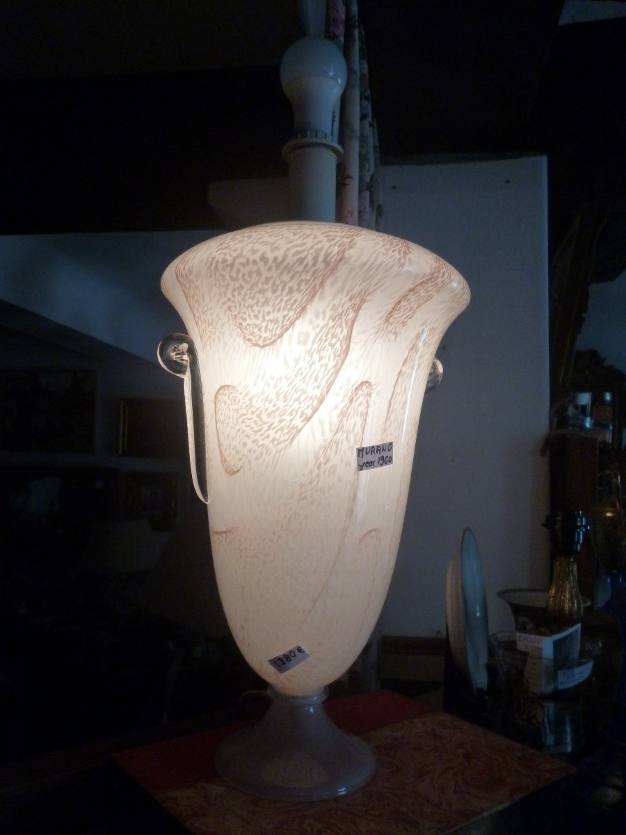 Large Murano Illuminated Lamp Base, 1960s-photo-3