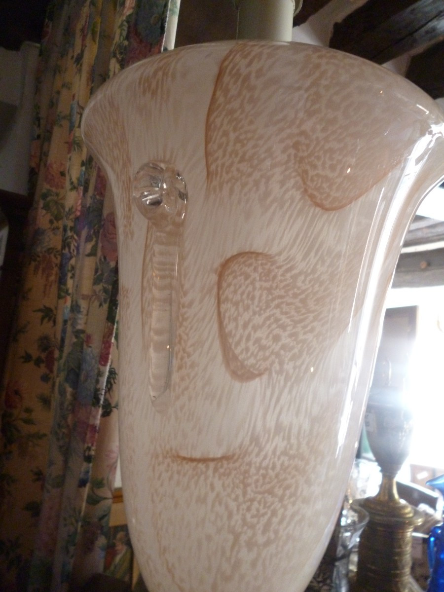 Large Murano Illuminated Lamp Base, 1960s-photo-7